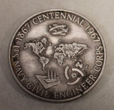25th Anniversary Seabees / CB Can Do 1942-1967 Centennial Navy Civil Engineer Corps Silver Medal / Medallion / Challenge Coin