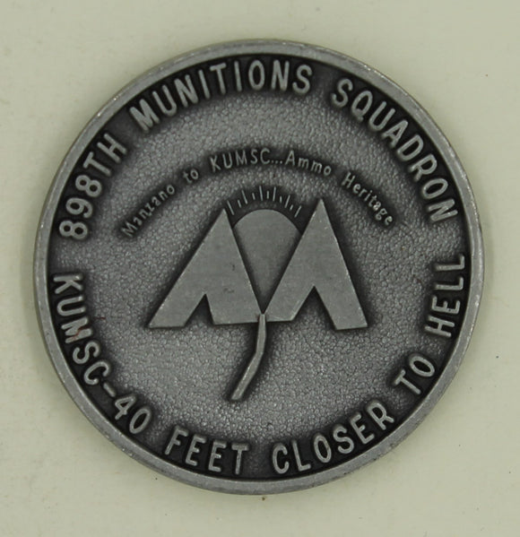 898th Munitions Sq 40 Feet Closer to Hell AMMO Challenge Coin