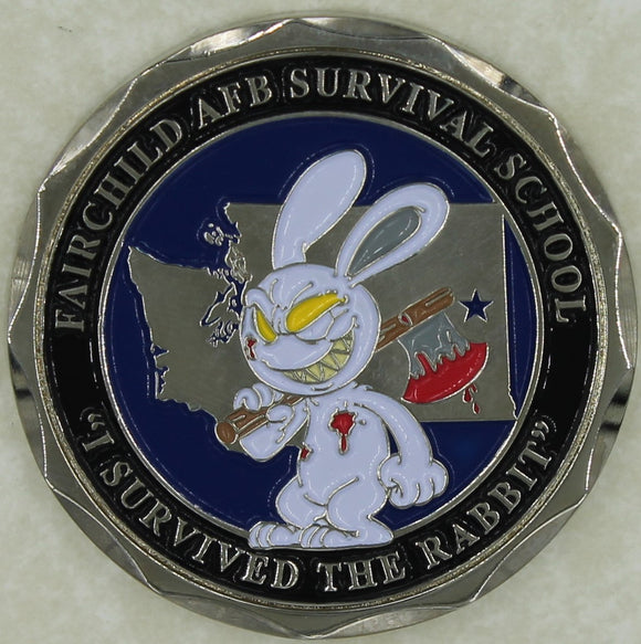 Survival Evasion Resistance Escape SERE The Rabbit Air Force Challenge Coin