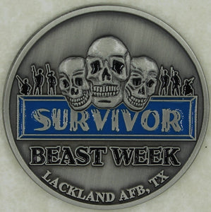 Survivor Beasteeek Lackland AFB, TX Air Force Challenge Coin