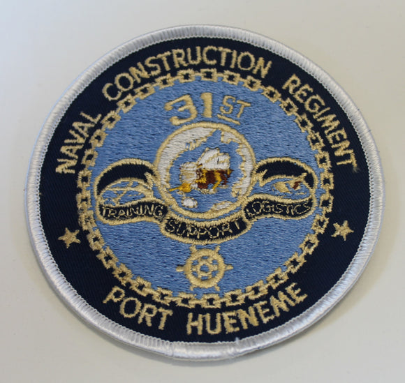 31st Naval Construction Regiment Port Huenene Seabee Navy Patch