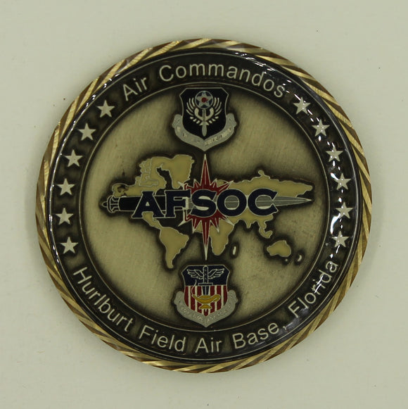 Air Force Special Operations Command AFSOC E-5/E-6 Junior NCOs Challenge Coin