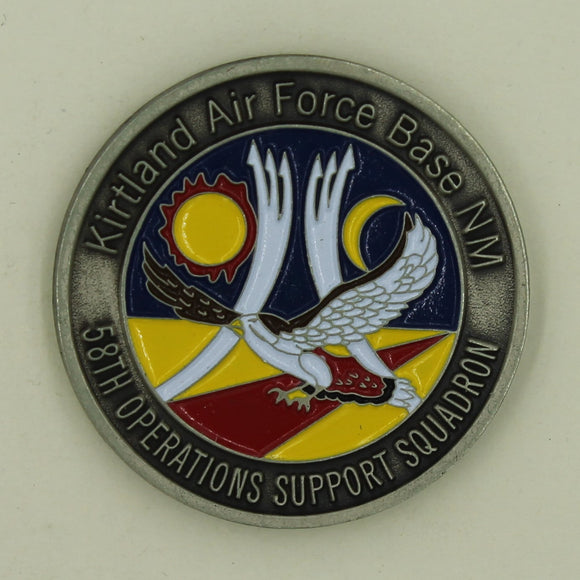 58th Special Operations Support Squadron Kirtland AFB, NM Air Force Challenge Coin