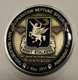 Limited 160th Special Operations Aviation Regiment SOAR Operation NEPTUNE SPEAR Serial Number ### / 250  Army Challenge Coin / SEAL Team 6 / DEVGRU