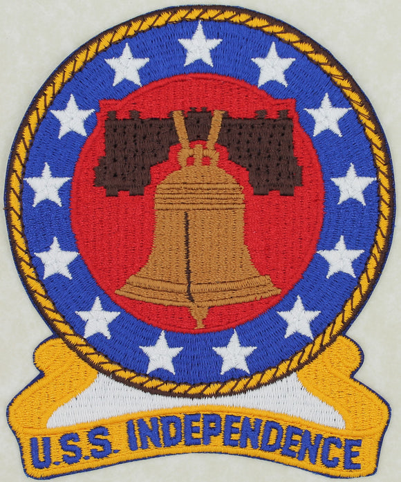 USS Independence CVA-62 Aircraft Carrier Vietnam Era Large Jacket Patch