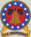 USS Independence CVA-62 Aircraft Carrier Vietnam Era Large Jacket Patch