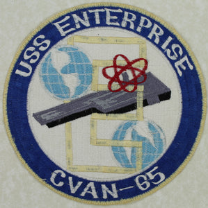 USS Enterprise CVAN-65 Aircraft Carrier 1960s Extra Large Jacket Patch