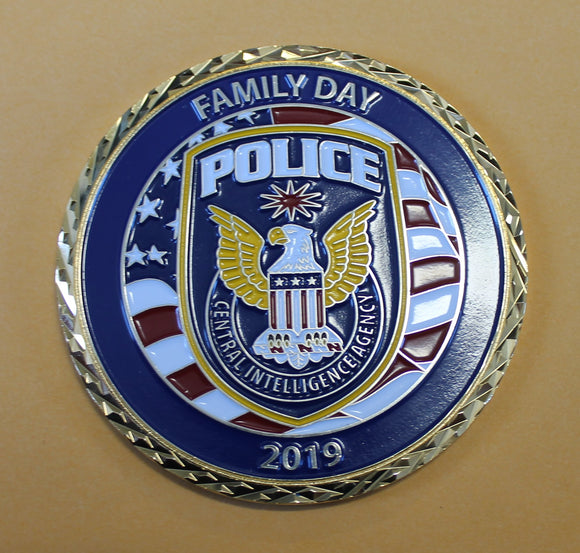 Central Intelligence Agency CIA Police Family Day 2019 Serial #94 of 115 Challenge Coin