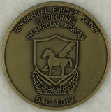 10th Special Forces Group Airborne 1st BN Bad Tölz Army Challenge Coin