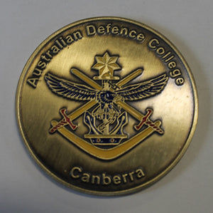 Australian Defence College Canberra, Australia Centre For Defense & Strategic Studies Challenge Coin