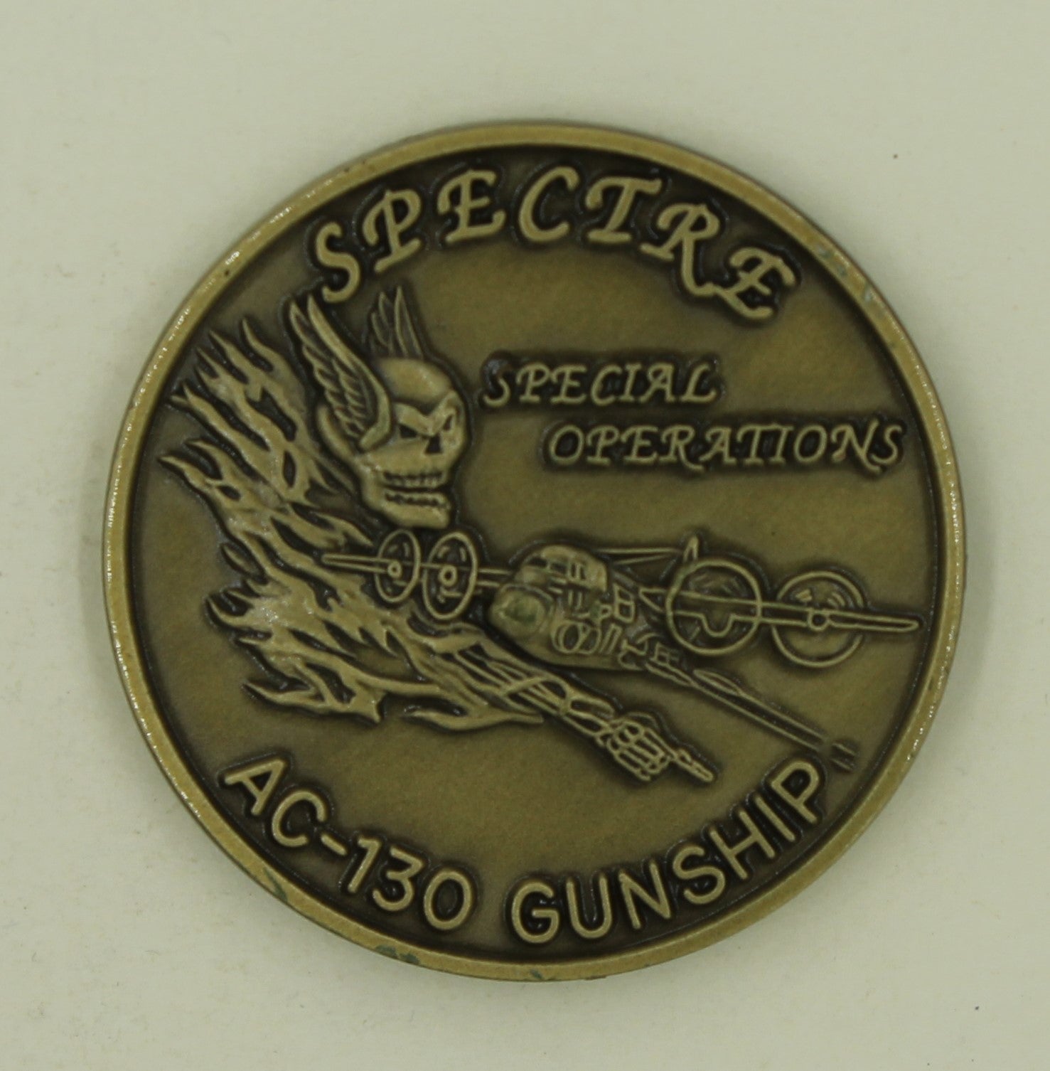 Ghost Riders Spectre AC-130 Gunship Special Ops Bronze Air Force Chall ...
