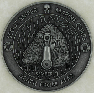 Marine Corps Scout Sniper MOS 8541/0311 This Dog Hunts! Marine Challenge Coin