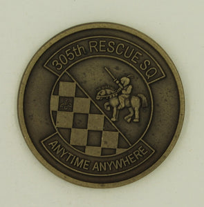 305th Rescue Squadron Pararescue/PJ Air Force Challenge Coin