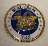 Naval Special Warfare SEAL Team Ten / 10, 3 Troop Hound of Hades (Hell) Navy Challenge Coin Cir2020