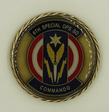 6th Special Operations Squadron Commando Air Force Challenge Coin