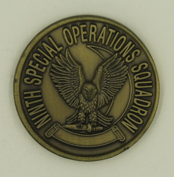 9th Special Operations Squadron Combat Shadow Air Force Challenge Coin