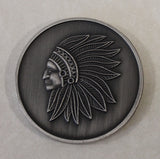 Chief Master Sergeant / CMSgt  Antique Silver Finish Air Force Challenge Coin / Current Chevron