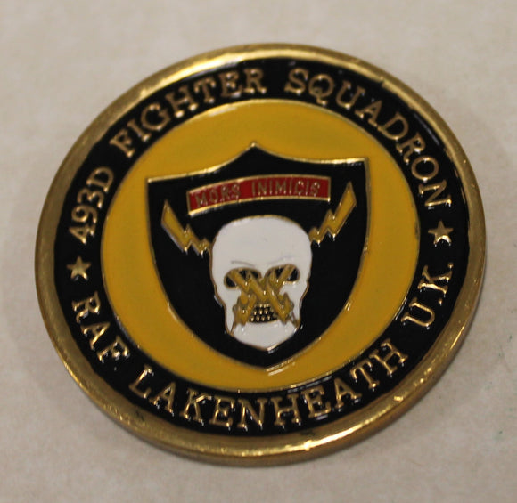 493rd Fighter Squadron Grim Reapers 1999 Hughes Trophy Air Force Challenge Coin