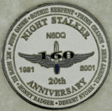 160th Special Operations Aviation Regt SOAR 20th Anniversary Army Challenge Coin