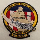 DESCOM Army Support Group Operation DESERT STORM Aviation Classification and Repair Depot CT. AVCRAD Jacket Patch