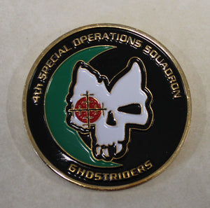 4th Special Operations Squadron Ghostriders Spooky AC-130U Gunship Air Force AFSOC Challenge Coin