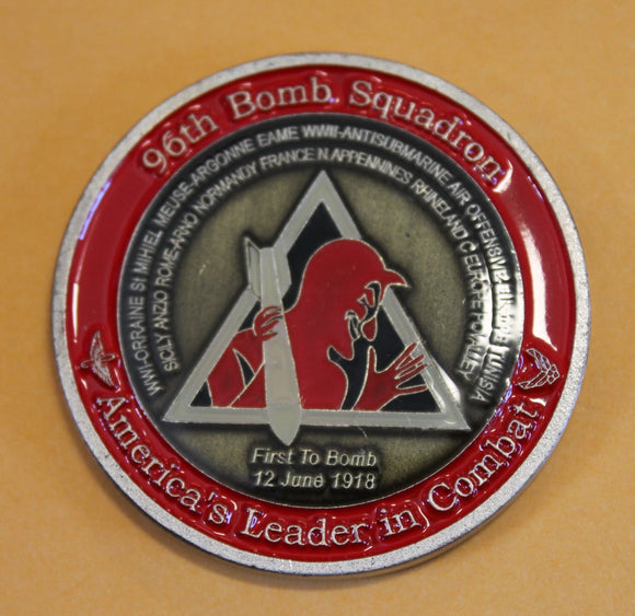 96th Bomb Squadron B-52 Bomber BUFF Barksdale AFB, LA Air Force Challenge Coin