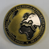Aviation Tactics & Evaluation Group AVTEG NOC Non-official cover Serial #008 Tier-1 Air Force Challenge Coin