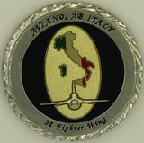 31st Fighter Wing Aviano, AB Italy Ammo Air Force Challenge Coin