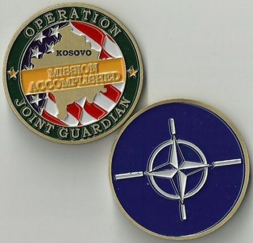 Operation JOINT GUARDIAN NATO Kosovo Challenge Coin