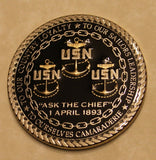 Naval Special Warfare Group Two SEALs Logistics & Support Navy Chief Epoxy Challenge Coin