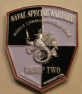 Naval Special Warfare Group 2 / Two Mobile Communications Team Chief's Mess Navy Challenge Coin