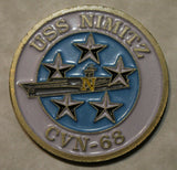 USS Nimitz CVN-68 Aircraft Carrier Navy Challenge Coin