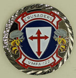 Marine Fighter Attack Squadron VMFA-122 Crusader Marine Challenge Coin