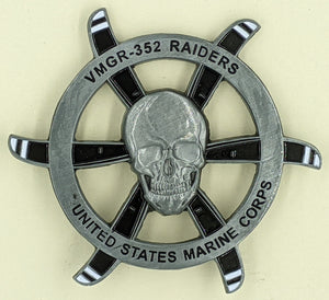 Marine Aerial Refueler Transport Squadron VMGR-352 Raiders Challenge Coin