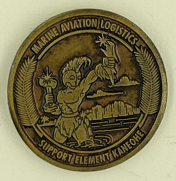 Marine Aviation Logistics Hawaii Challenge Coin