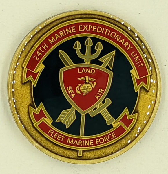 24th Marine Expeditionary Unit OEF 2008 Afghanistan Challenge Coin