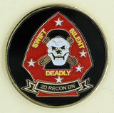 2nd Reconnaissance Battalion Recon Marine Challenge Coin