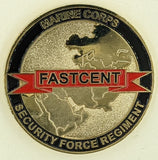 FASTCENT Security Force Regiment Fleet Anti-Terrorism Security Team Fast Company Marine Challenge Coin