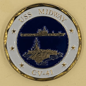 USS Midway CV-41 Navy Challenge Coin