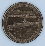 USS Abraham Lincoln (CVN-72) Carrier Wing 14 Shall Not Perish Navy Challenge Coin