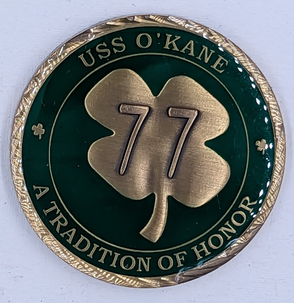 USS O'Kane DDG 77 A Tradition of Honor Navy Challenge Coin