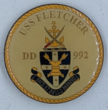 USS Fletcher DDG 92 Navy Challenge Coin