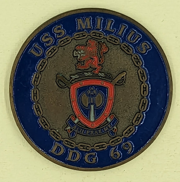 USS Milius DDG 69 Others Before Myself Navy Challenge Coin