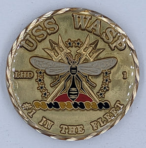 USS Wasp Commanders Navy Challenge Coin