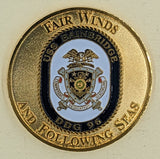 USS Bainbridge DDG 96 Bath Maine Navy Challenge Coin