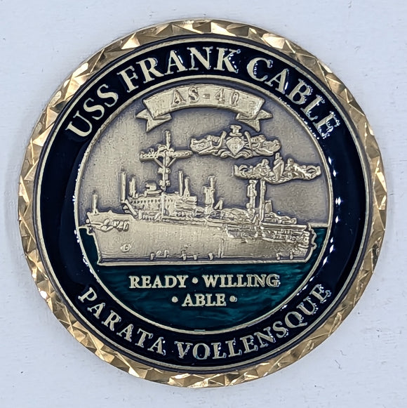 USS Frank Cable Commanders Navy Challenge Coin