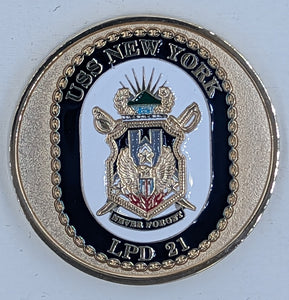 USS New York Command Master Chief Navy Challenge Coin