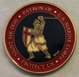 Patron Saint of Marine Corps Sir Don Prayer Protect Us Challenge Coin