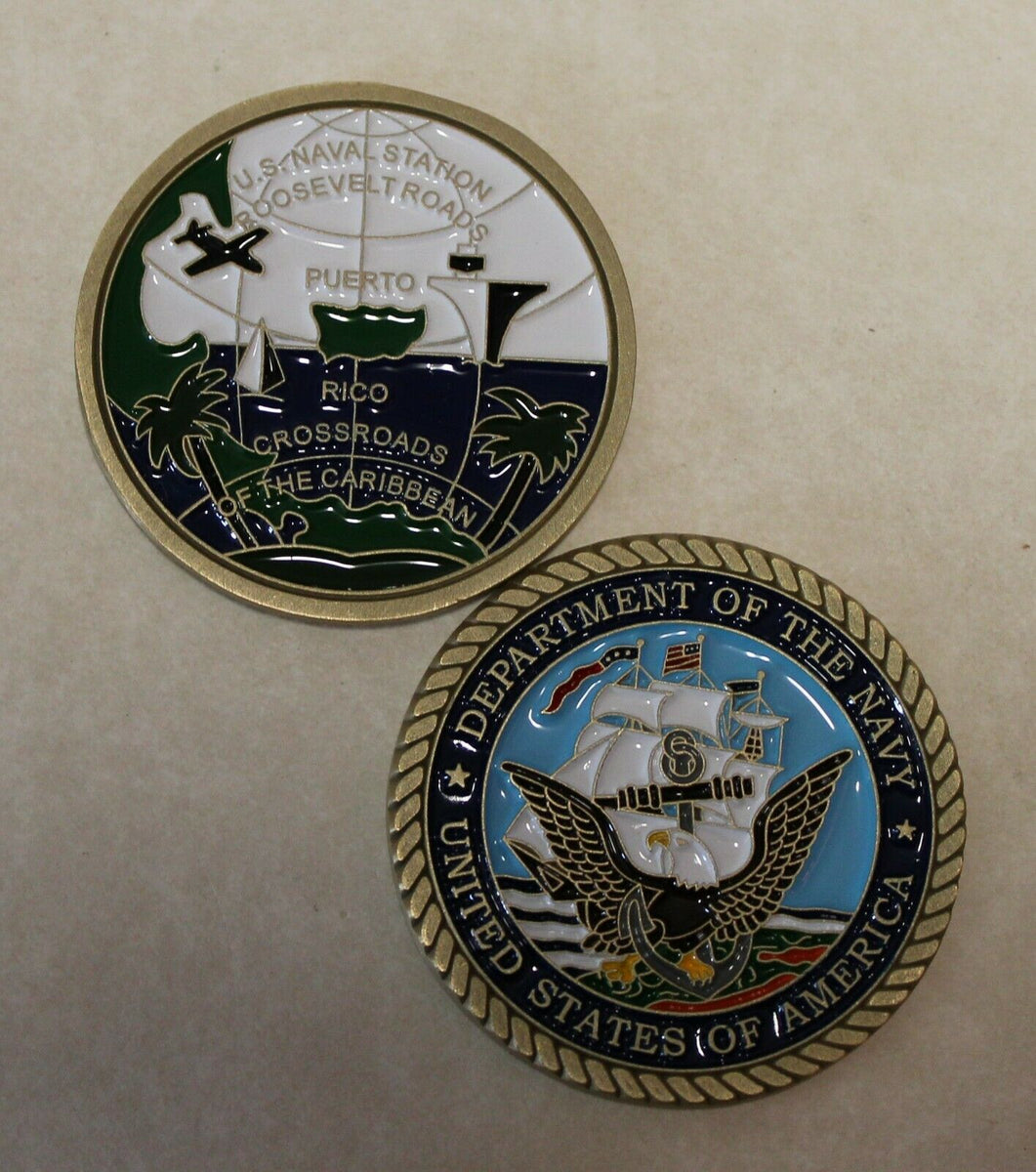 Naval Station Roosevelt Roads Puerto Rico Navy Challenge Coin – Rolyat ...