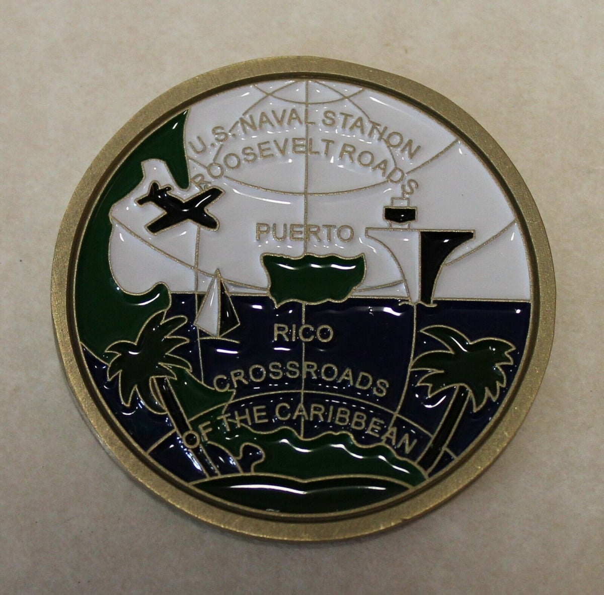 Naval Station Roosevelt Roads Puerto Rico Navy Challenge Coin – Rolyat ...